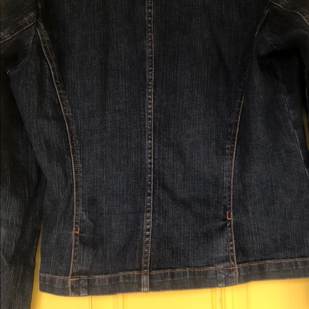 🧥 Talbots Stretch Denim Jacket 12 - Picture 6 of 10